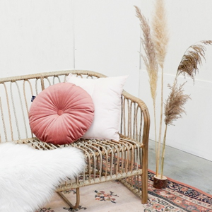 Kussen rond oud roze
